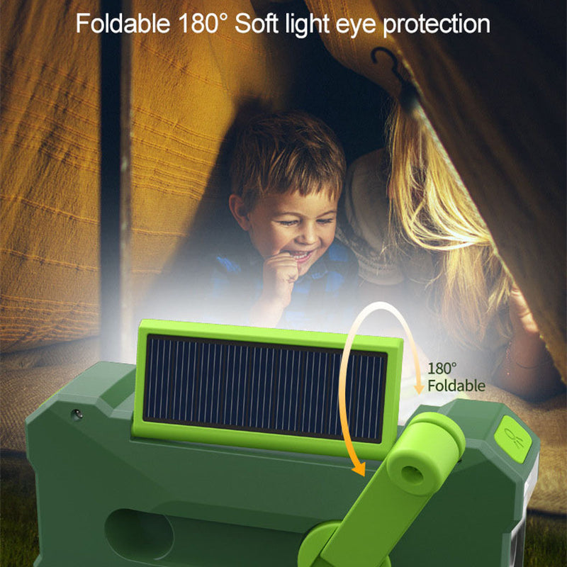 3 in 1 Portable Radio Hand Crank AM-FM-NOAA Emergency Reading Lamp Flashlight Solar Charging Power Bank Support SOS