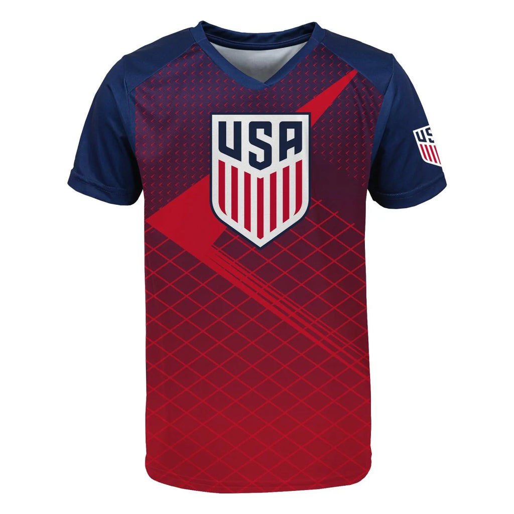 United States Men'S National Team USMNT USA Youth Sublimated Soccer Jersey