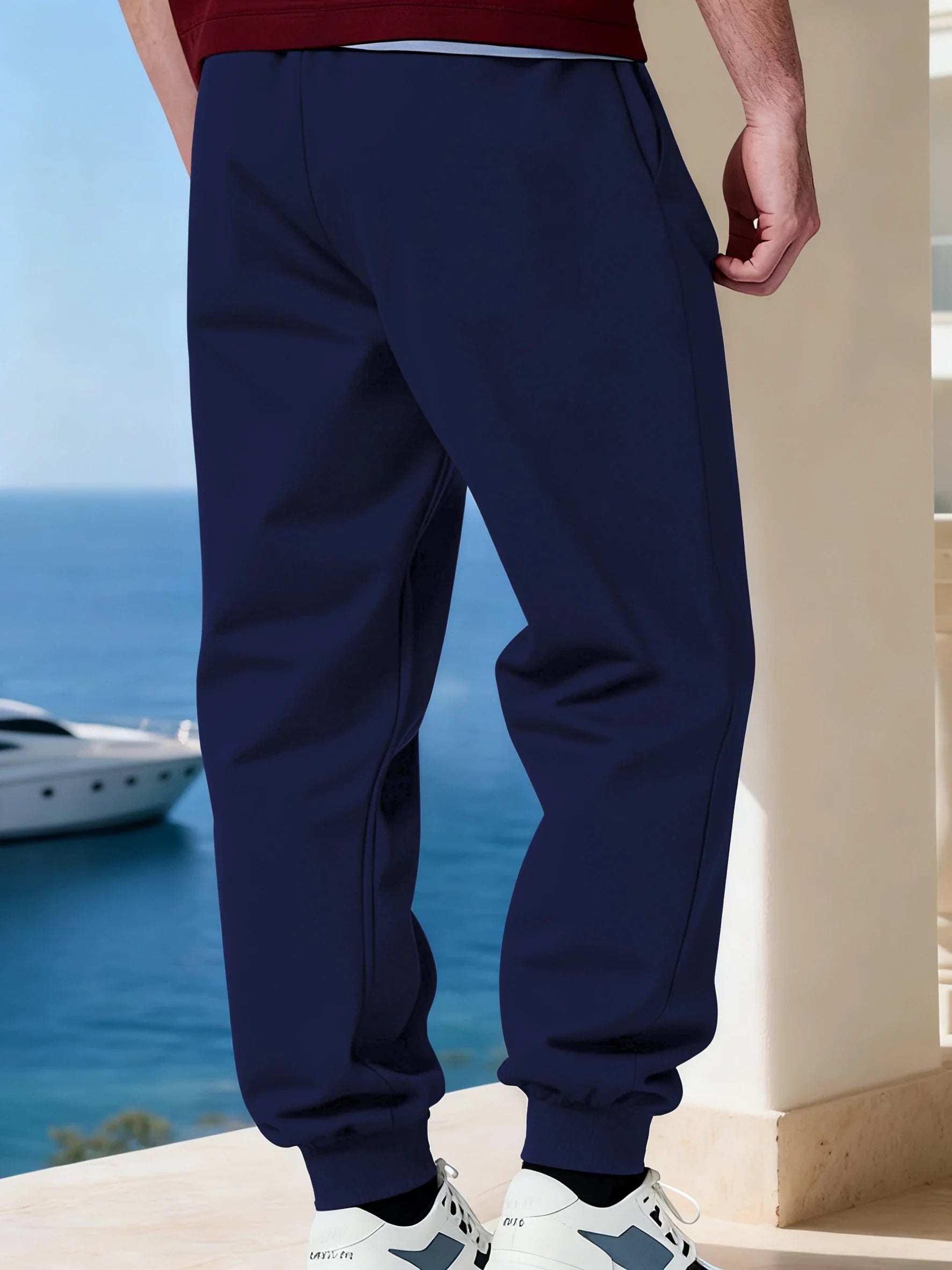 Brazil Flag Prints Sweatpants Mens Winter Comfortable Trousers Basics Loose Pocket Jogger Pants Casual Fleece Warm Male Clothes