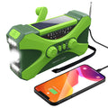 3 in 1 Portable Radio Hand Crank AM-FM-NOAA Emergency Reading Lamp Flashlight Solar Charging Power Bank Support SOS