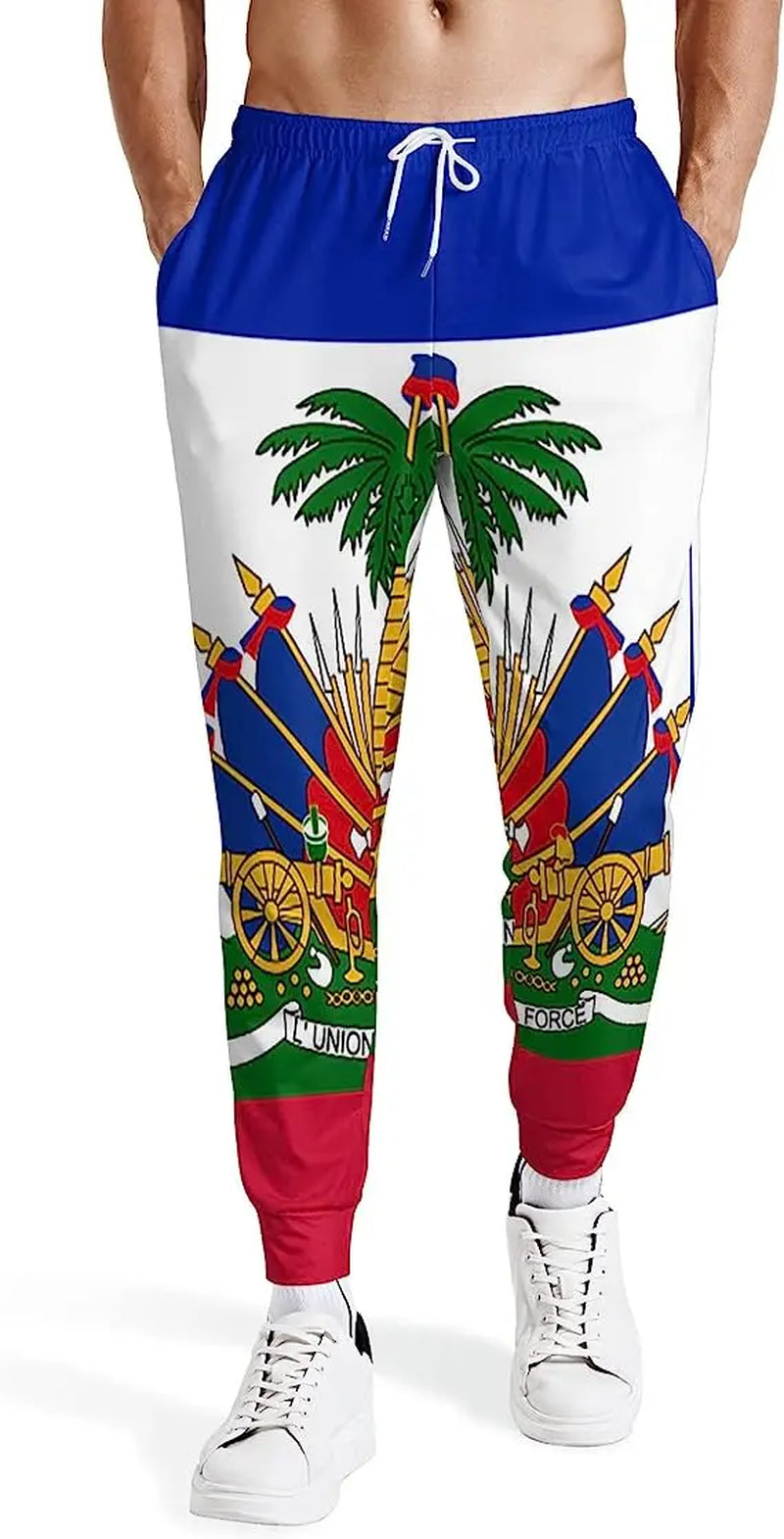 2023 Country Emblem Flag Caribbean Sea Haiti Island Retro Men/Women 3D Printed Summer Street Wear Casual Fashion Pants