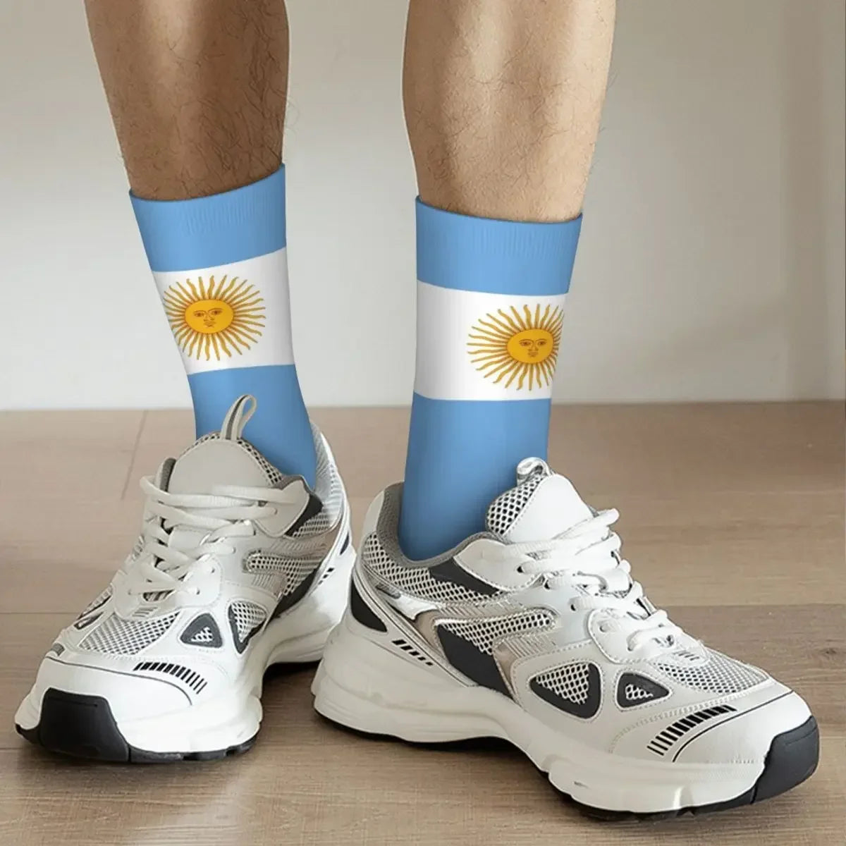 Flag of Argentina Socks Harajuku High Quality Stockings All Season Long Socks Accessories for Man'S Woman'S Gifts